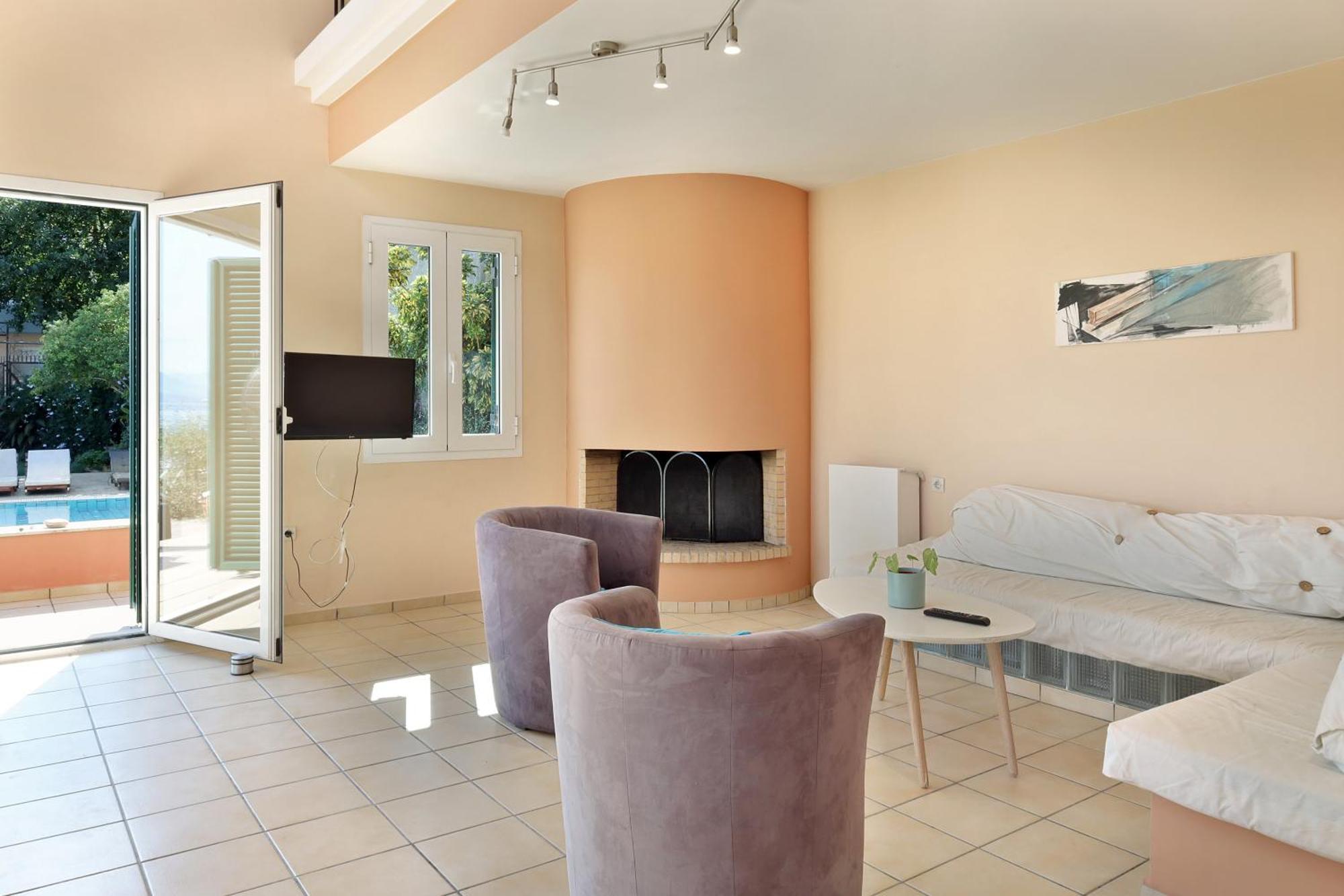 Вилла Casa T With Amazing Views In Corfu Контокали Экстерьер фото